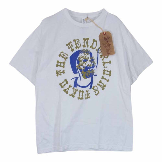 TENDERLOIN テンダーロイン TEE C.Z.Z.M ボルネオスカル 半袖 Tシャツ ホワイト系 L【中古】