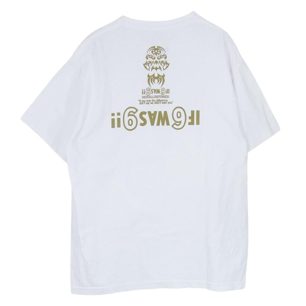 TENDERLOIN テンダーロイン TEE C.Z.Z.M ボルネオスカル 半袖 Tシャツ ホワイト系 L【中古】
