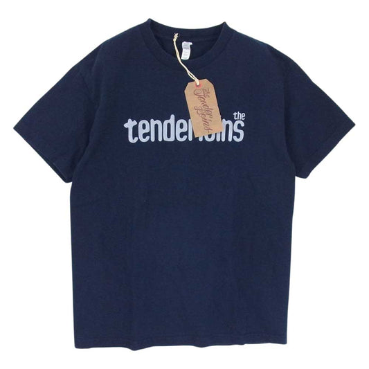 TENDERLOIN テンダーロイン TEE S.S 21 プリント 半袖 Tシャツ ネイビー系 L【中古】