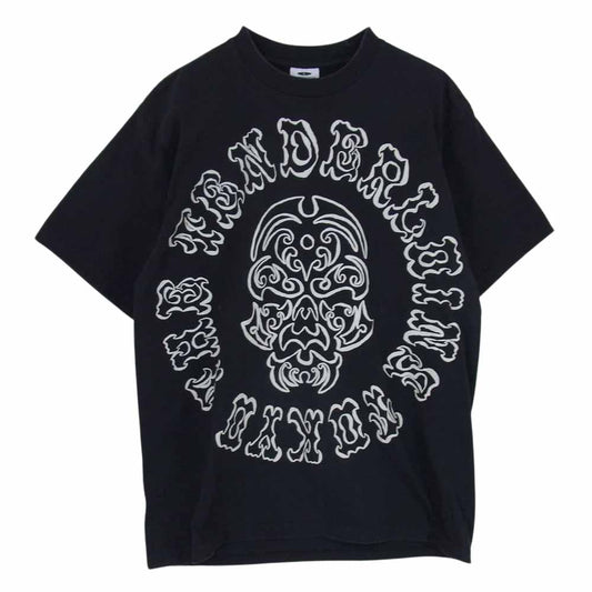TENDERLOIN テンダーロイン TEE BS プリント 半袖 Tシャツ ブラック系 L【中古】