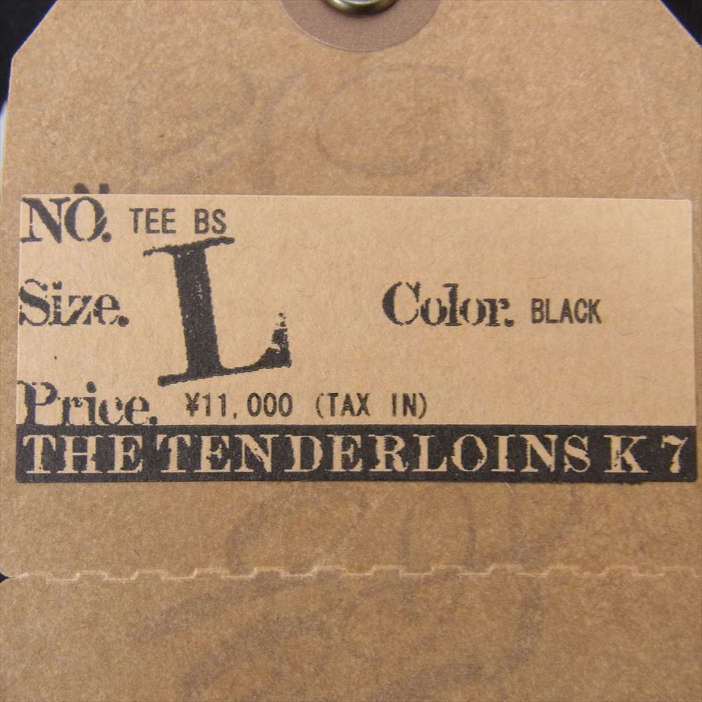 TENDERLOIN テンダーロイン TEE BS ボルネオスカル 半袖 Tシャツ ブラック系 L【中古】