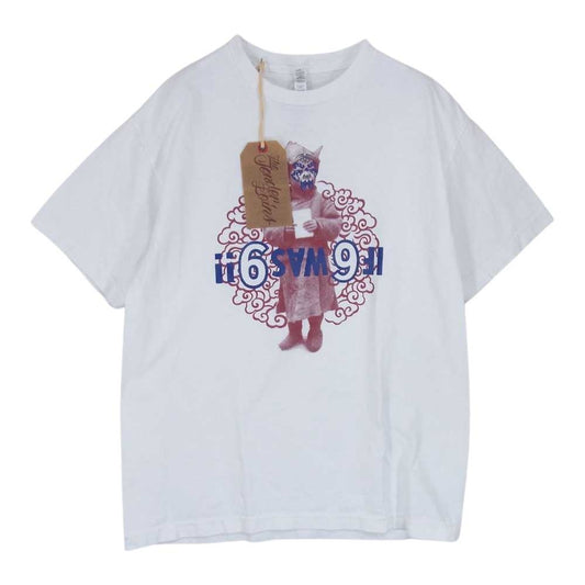 TENDERLOIN テンダーロイン TEE XIV プリント 半袖 Tシャツ ホワイト系 L【中古】