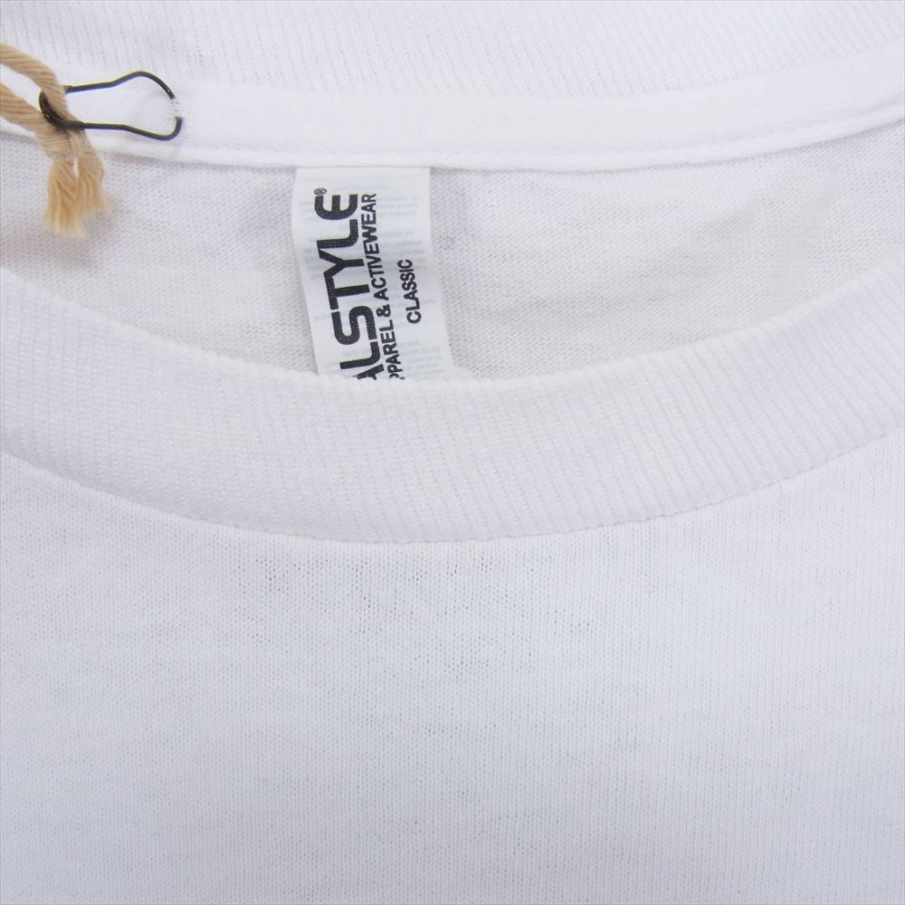 TENDERLOIN テンダーロイン LONG SLEEVE TEE 3A ロゴ プリント 長袖Tシャツ ホワイト系 L【中古】