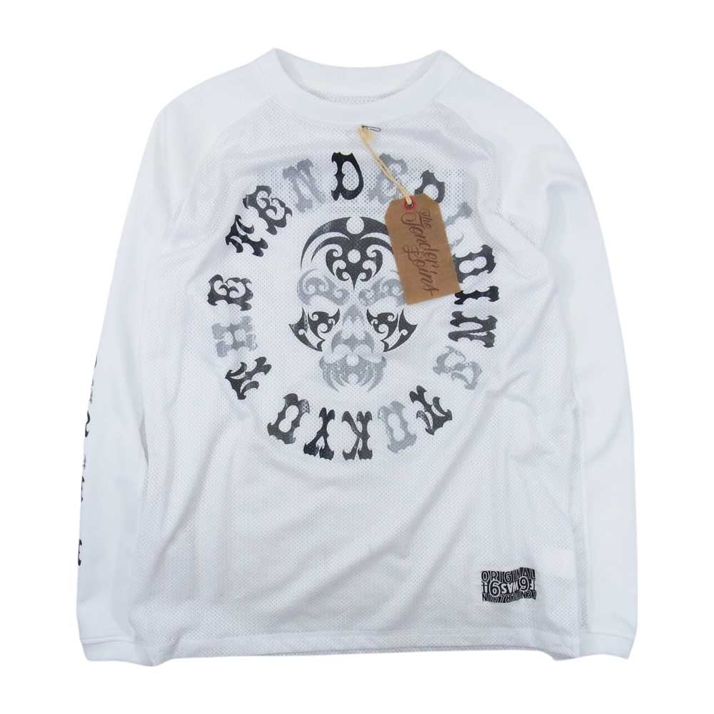 TENDERLOIN テンダーロイン MIX MESH JERSEY BS メッシュ 長袖Ｔシャツ ホワイト系 S【中古】