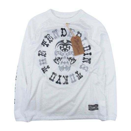 TENDERLOIN テンダーロイン MIX MESH JERSEY BS メッシュ 長袖Ｔシャツ ホワイト系 S【中古】