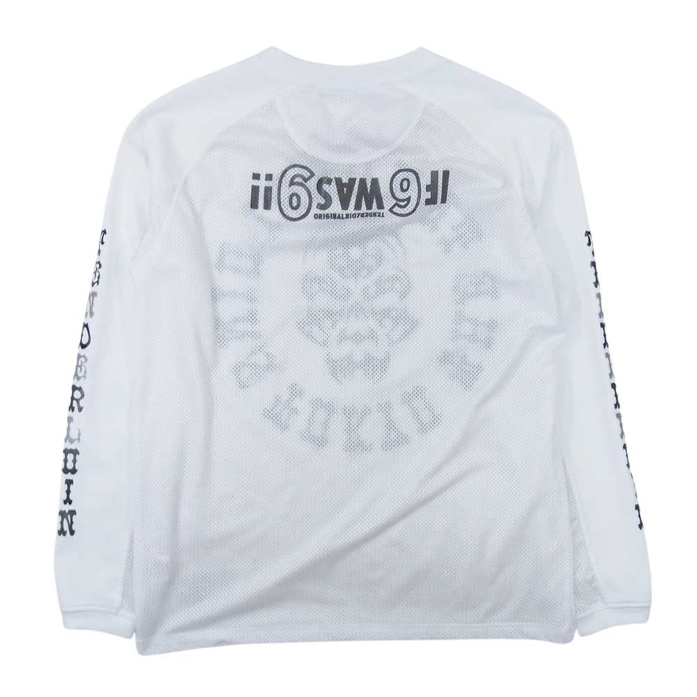 TENDERLOIN テンダーロイン MIX MESH JERSEY BS メッシュ 長袖Ｔシャツ ホワイト系 S【中古】
