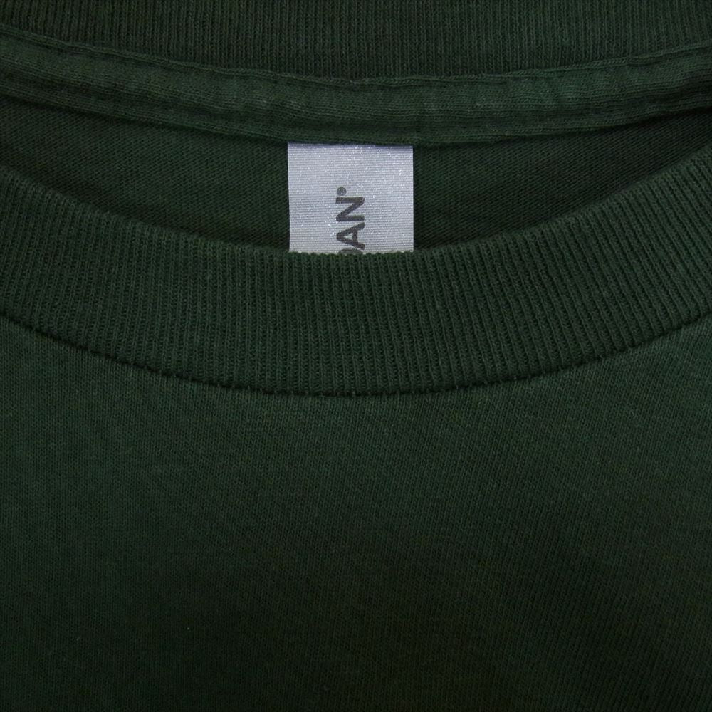 TENDERLOIN テンダーロイン TEE 渋谷店限定 プリント 半袖 Tシャツ グリーン系 L【中古】