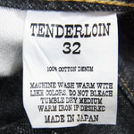 TENDERLOIN テンダーロイン T-DENIM PNT BLACK デニムパンツ ブラック系 32【中古】