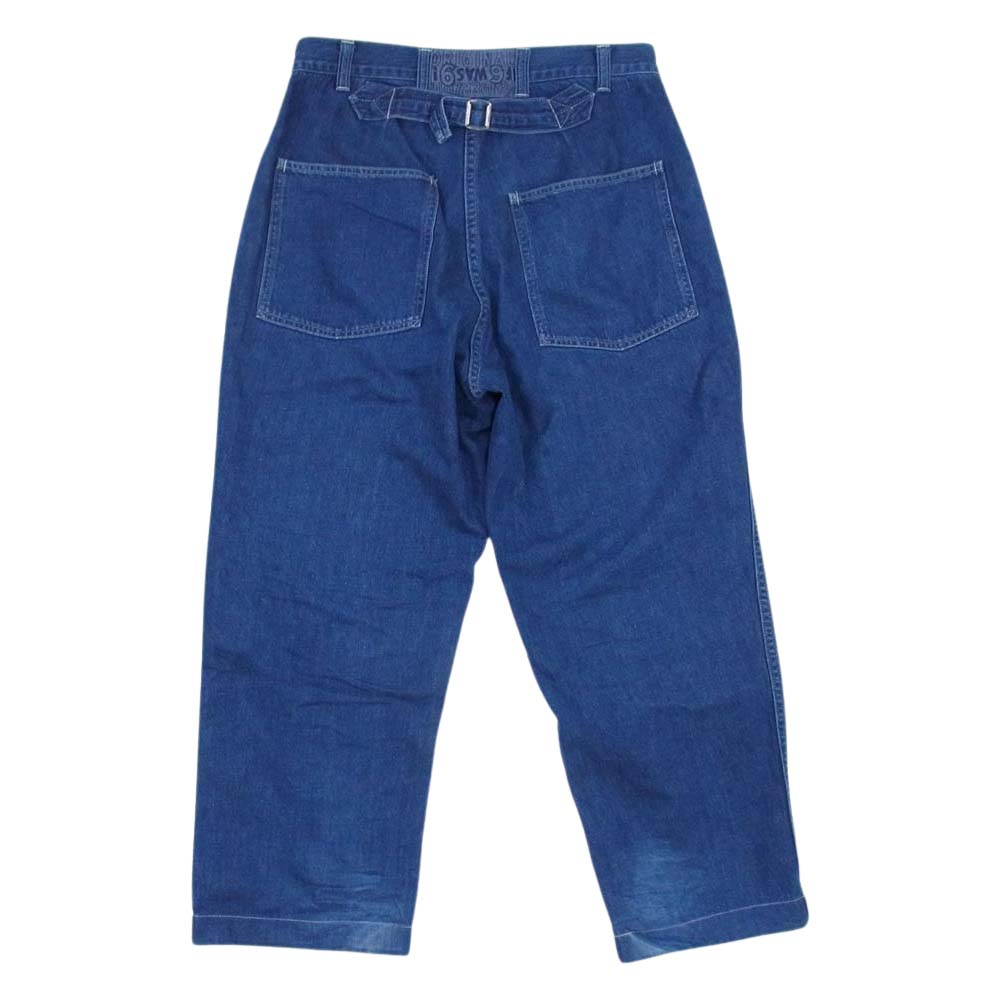 TENDERLOIN テンダーロイン T-DENIM TROUSERS WASH デニム トラウザーズ ウォッシュ インディゴ シンチバック パンツ インディゴブルー系 S【中古】