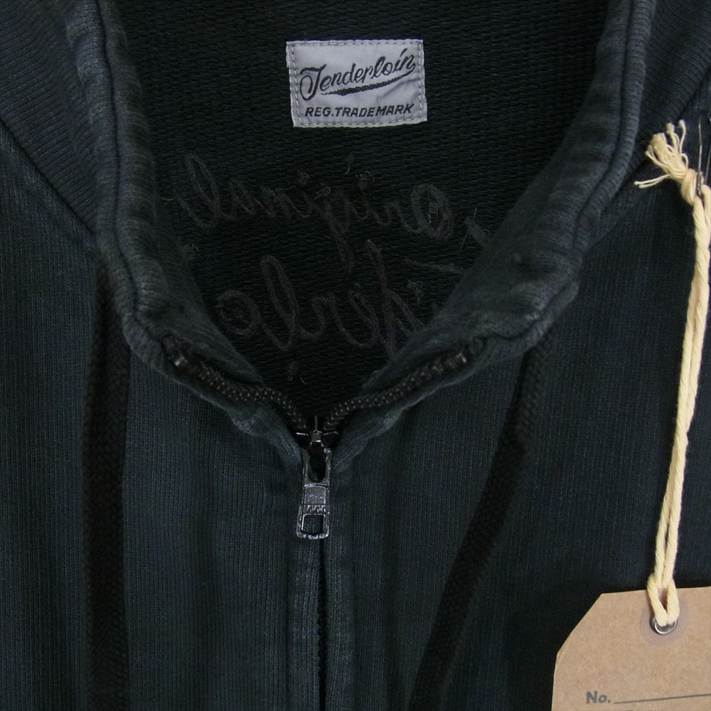 TENDERLOIN テンダーロイン T-ZIP UP SWEAT ジップ スウェット ブラック系 S【中古】