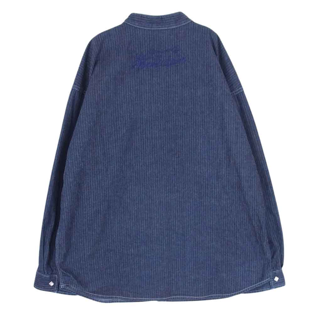 TENDERLOIN テンダーロイン T-DENIM HB SHT SNAP BUTTON デニム シャツ ヘリンボーン スナップ ボタン 長袖 シャツ インディゴブルー系 S【中古】