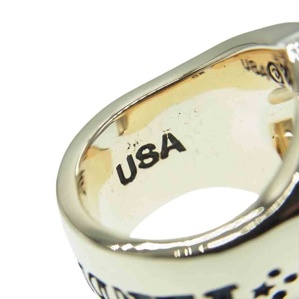 TENDERLOIN テンダーロイン 【新品仕上げ済み】T-H.S RING CHICK SIZE GOLD STONE ホースシュー 8K ゴールド ダイヤモンド リング 10号【極上美品】【中古】