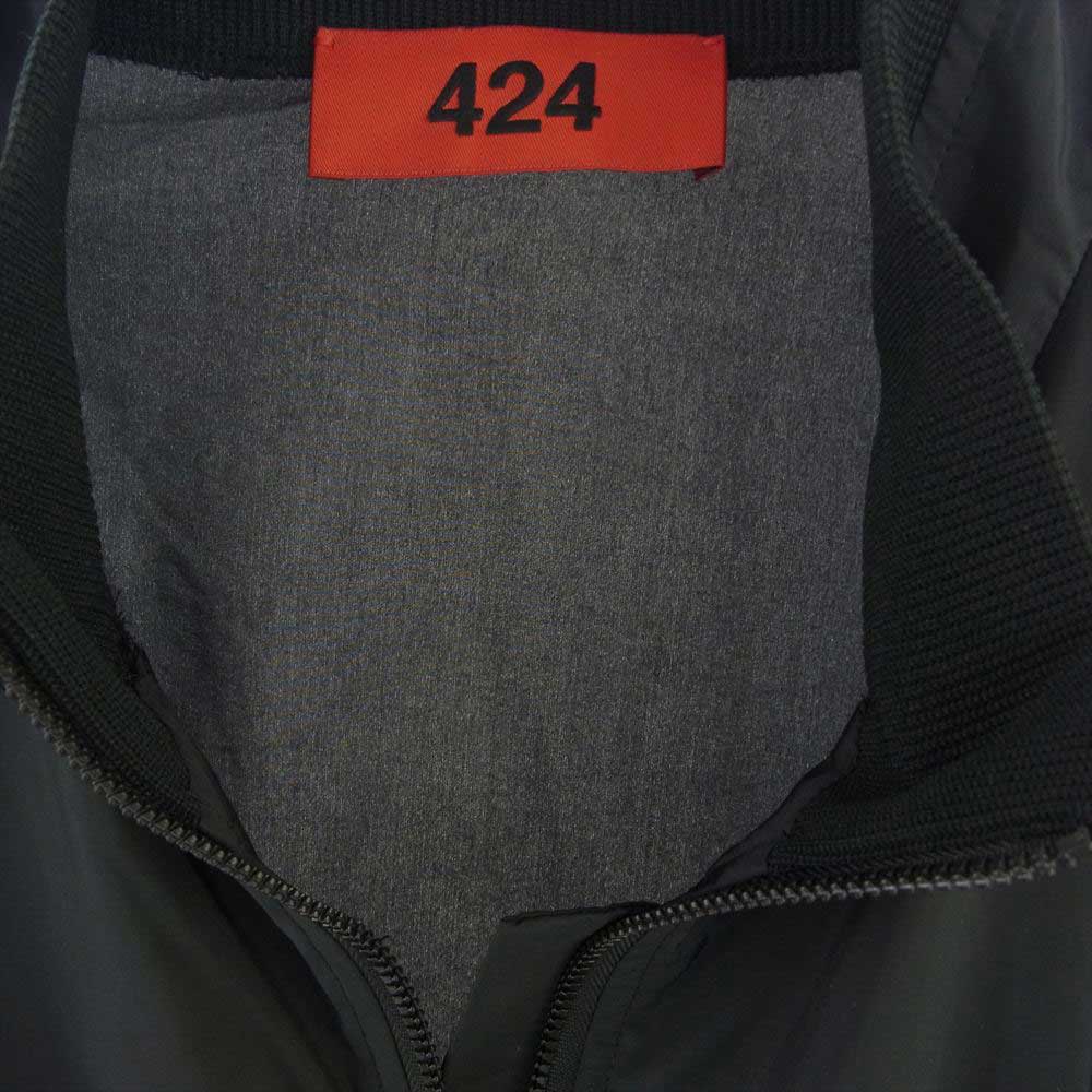 フォートゥーフォー 32424H15 ロゴ ウィンドブレーカー プルオーバ― ナイロン ジャケット ブラック系 S【中古】