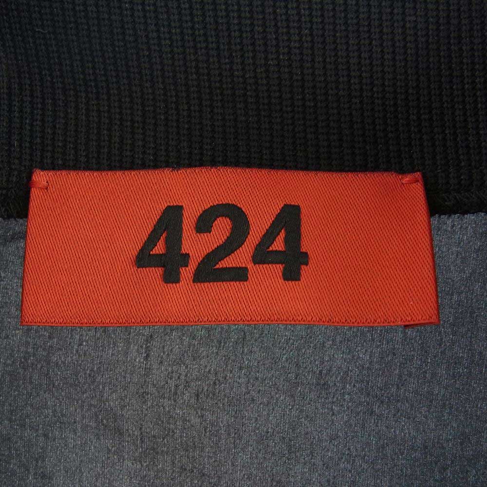 フォートゥーフォー 32424H15 ロゴ ウィンドブレーカー プルオーバ― ナイロン ジャケット ブラック系 S【中古】