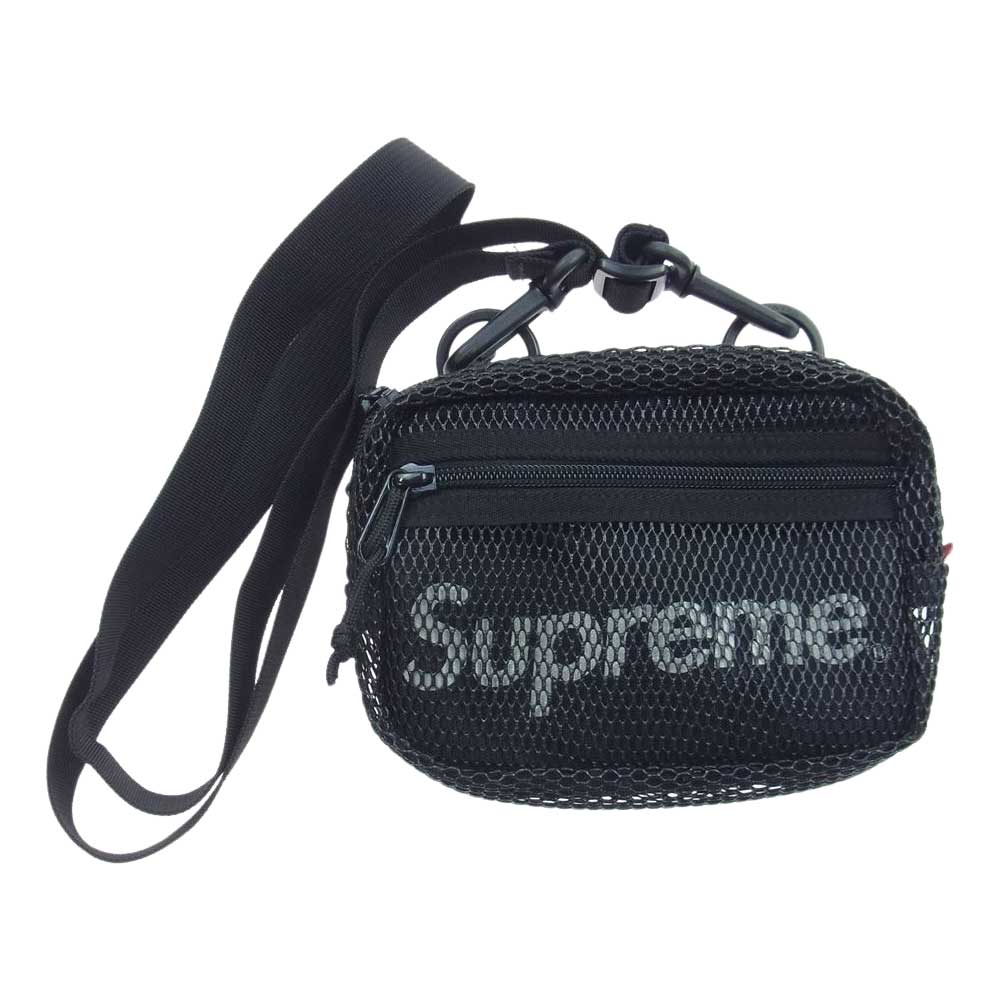 Supreme シュプリーム 20SS 【難有】Shoulder Bag メッシュ ミニショルダー バッグ ブラック系【中古】