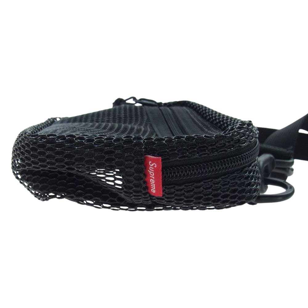 Supreme シュプリーム 20SS 【難有】Shoulder Bag メッシュ ミニショルダー バッグ ブラック系【中古】