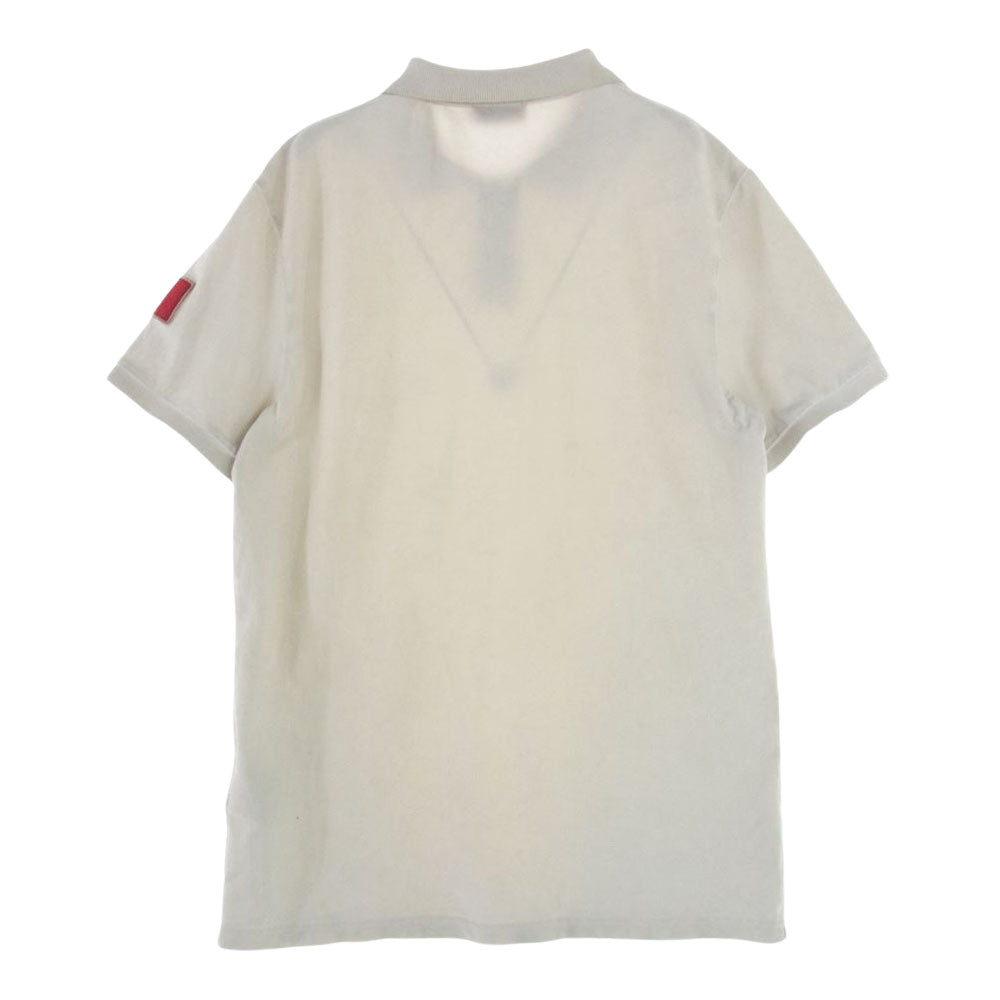 MONCLER モンクレール MAGLIA POLO マグリア ポロ 半袖 シャツ オフホワイト系 L【中古】