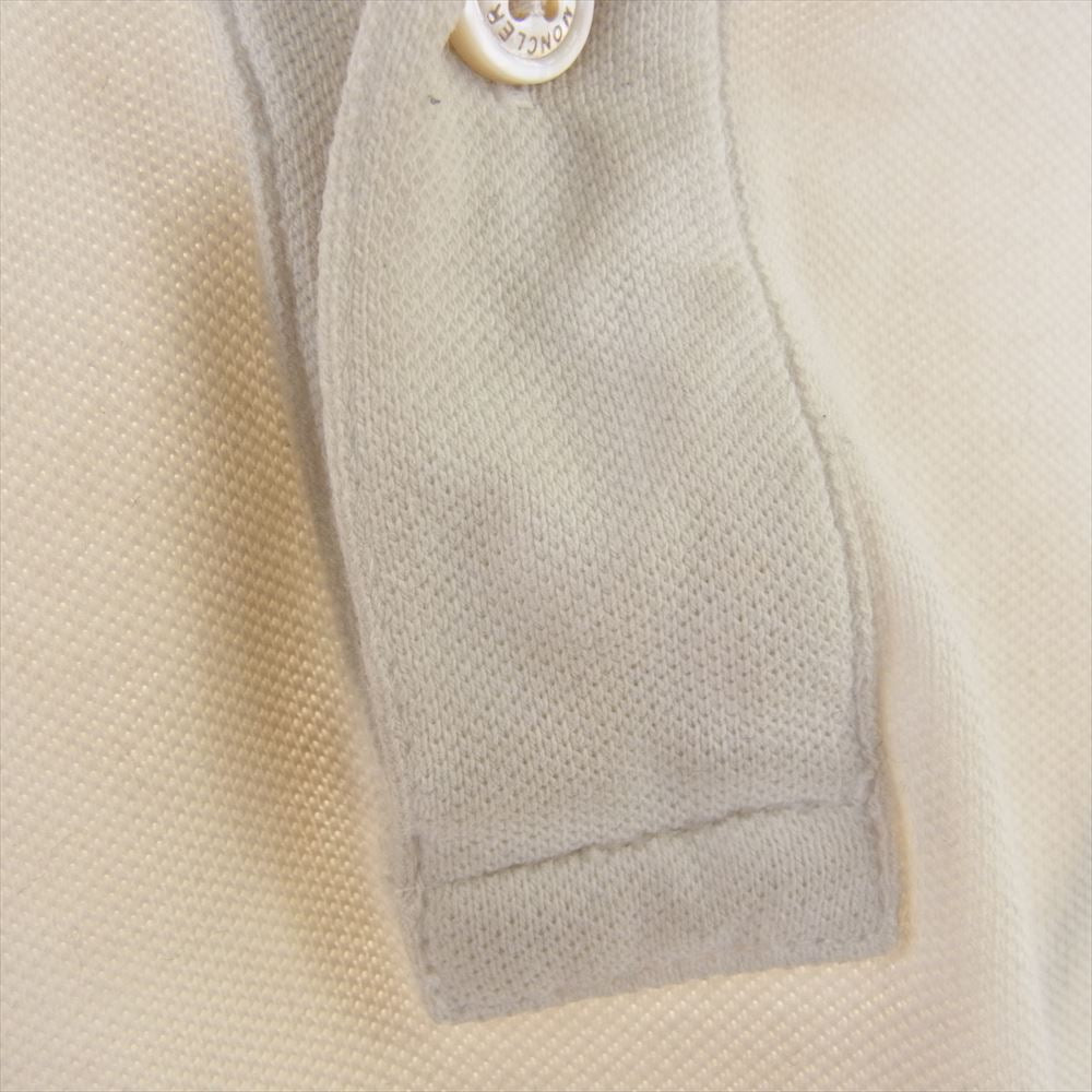 MONCLER モンクレール MAGLIA POLO マグリア ポロ 半袖 シャツ オフホワイト系 L【中古】