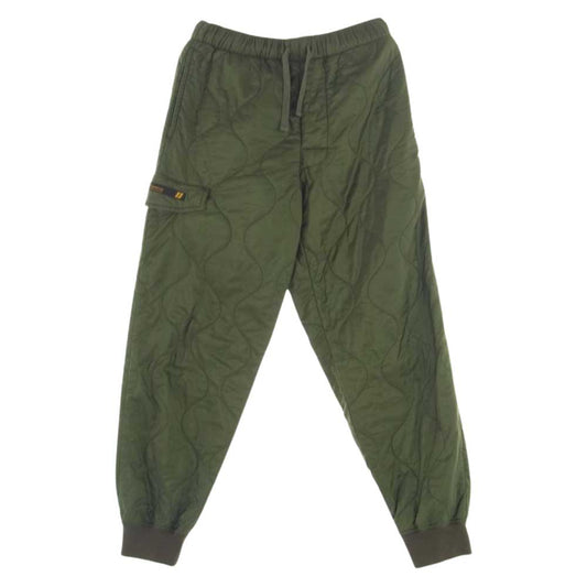 WTAPS ダブルタップス 19AW 192TQDT-PTM02 WLT TROUSERS ライナー キルティング パンツ モスグリーン系 2【中古】