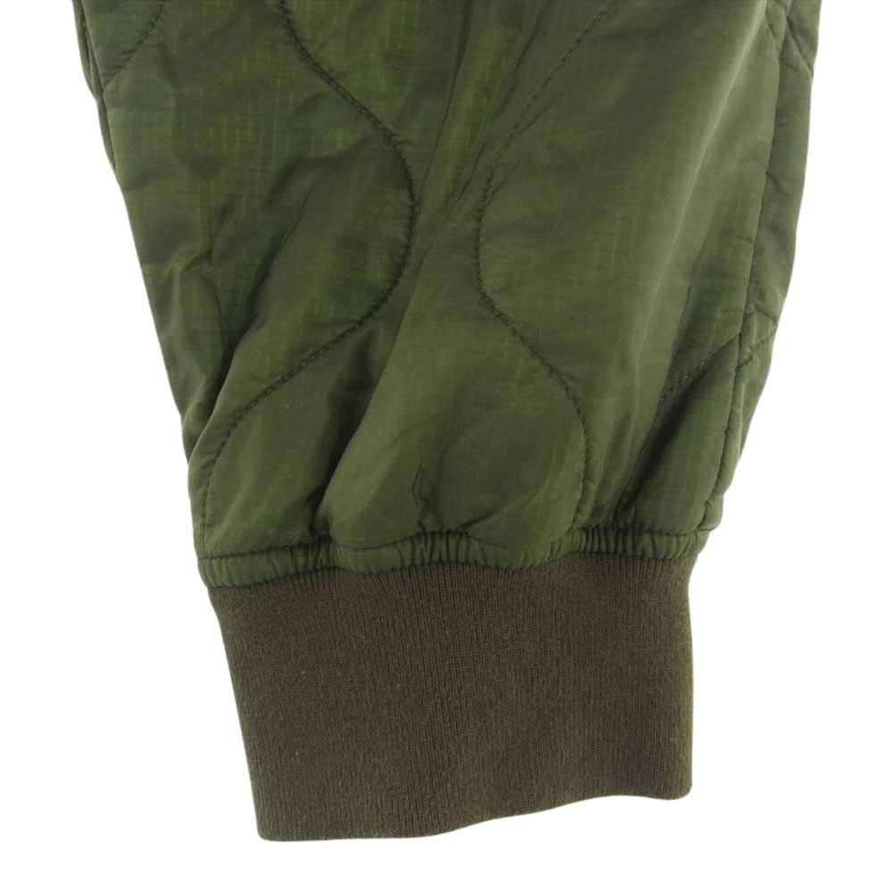 WTAPS ダブルタップス 19AW 192TQDT-PTM02 WLT TROUSERS ライナー キルティング パンツ モスグリーン系 2【中古】
