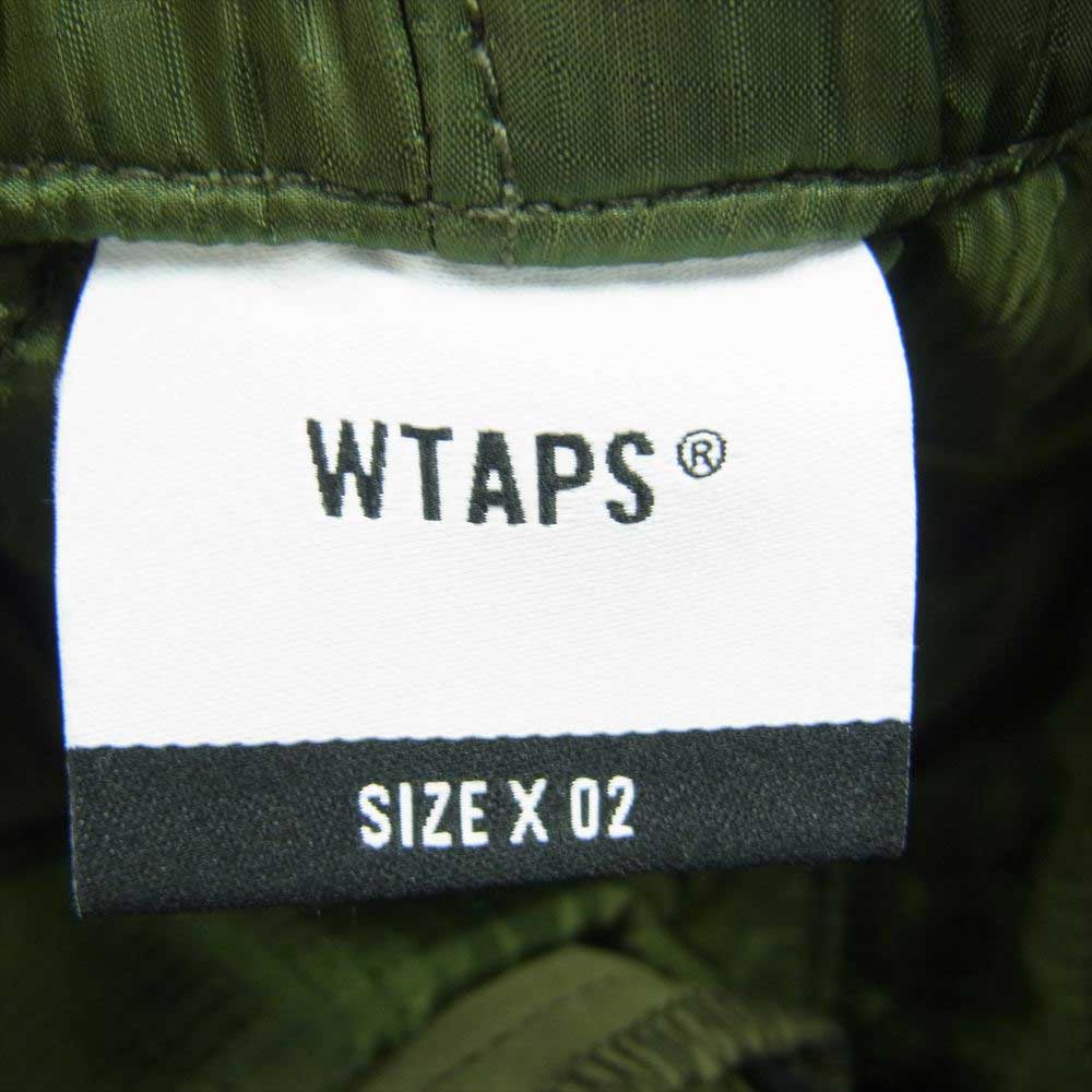 WTAPS ダブルタップス 19AW 192TQDT-PTM02 WLT TROUSERS ライナー キルティング パンツ モスグリーン系 2【中古】