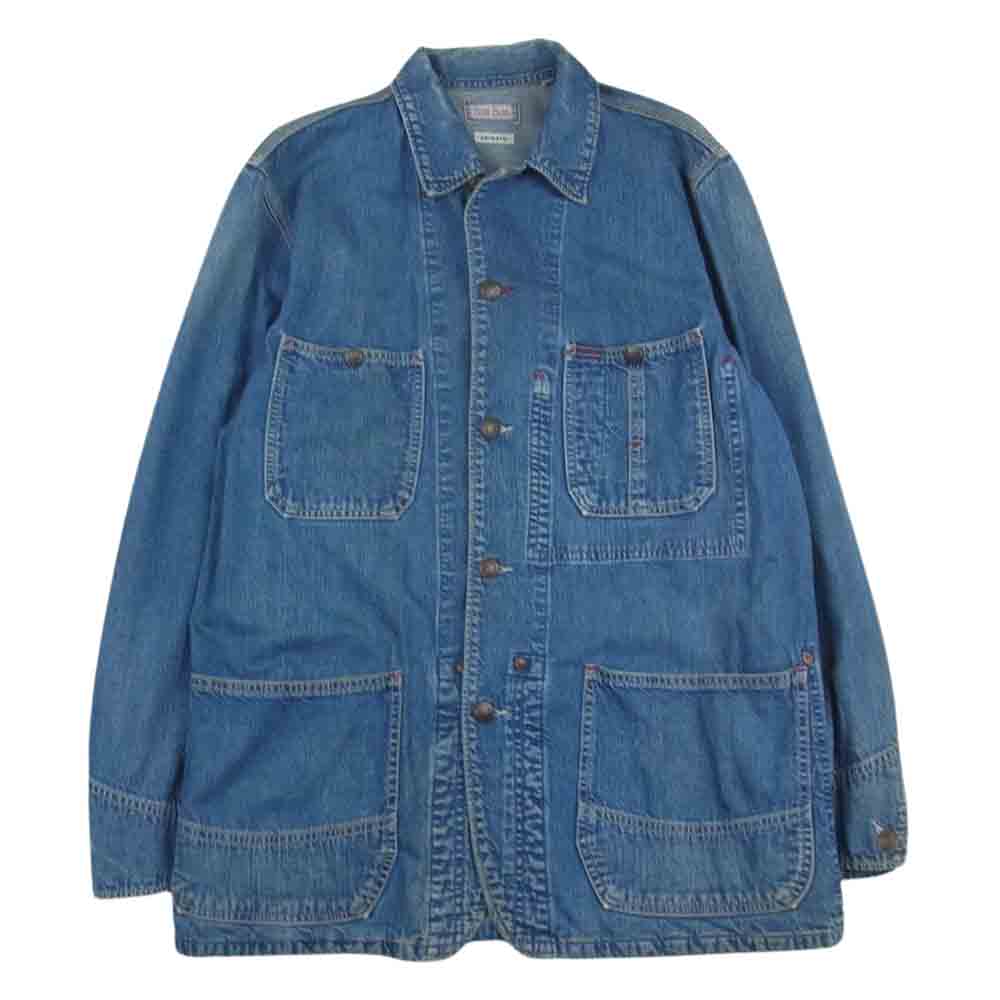 BLUE BLUE ブルーブルー デニム カバーオール ジャケット インディゴブルー系 2【中古】