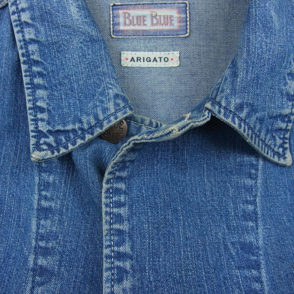 BLUE BLUE ブルーブルー デニム カバーオール ジャケット インディゴブルー系 2【中古】