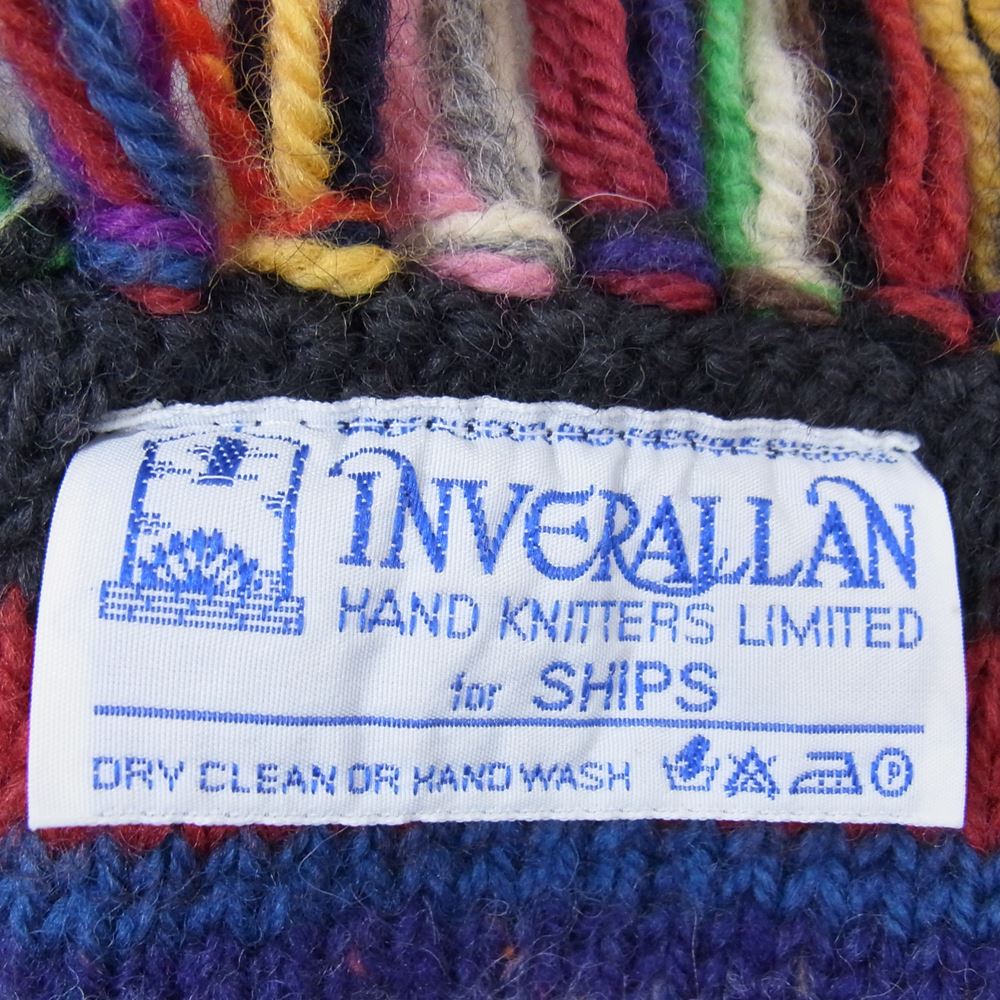 INVERALLAN インバーアラン for SHIPS シップス マルチカラー ニット マフラー マルチカラー系【中古】