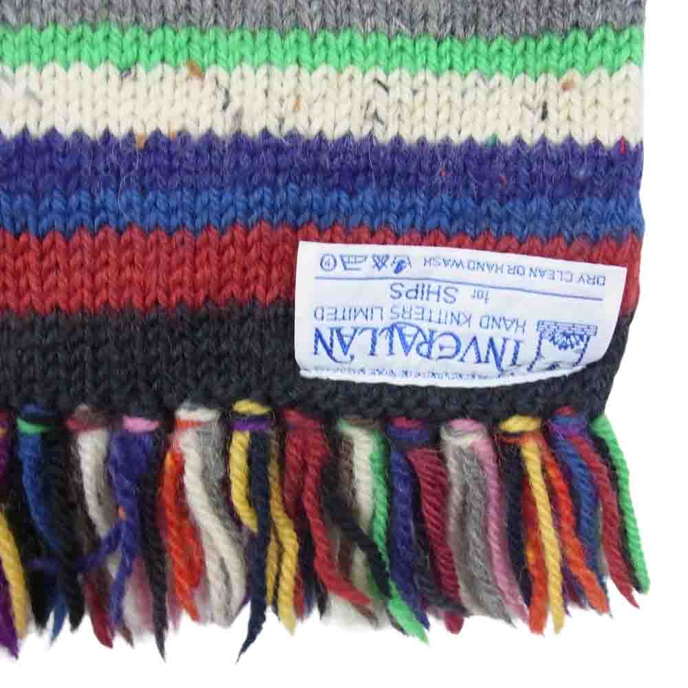 INVERALLAN インバーアラン for SHIPS シップス マルチカラー ニット マフラー マルチカラー系【中古】