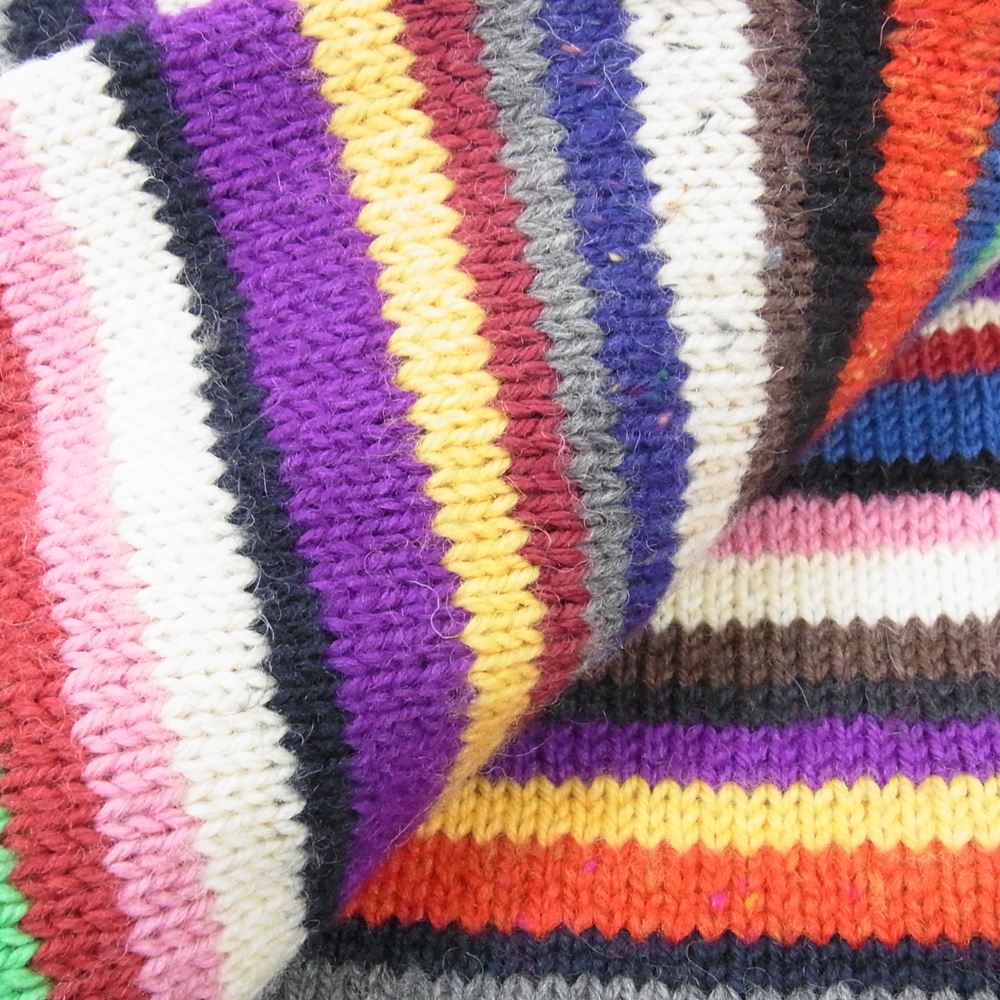 INVERALLAN インバーアラン for SHIPS シップス マルチカラー ニット