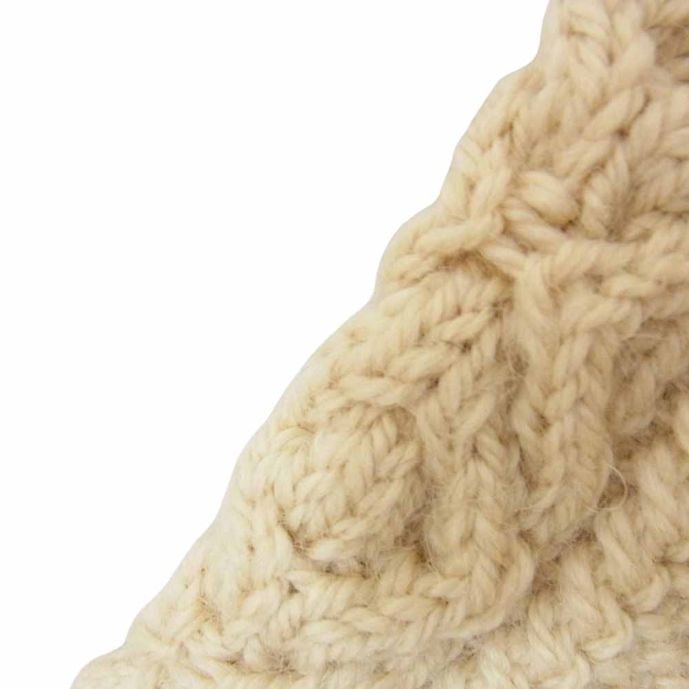 INVERALLAN インバーアラン 茶タグ 3A LUMBER CARDIGAN ランバー カーディガン ケーブル ニット オフホワイト系 サイズ表記無【中古】