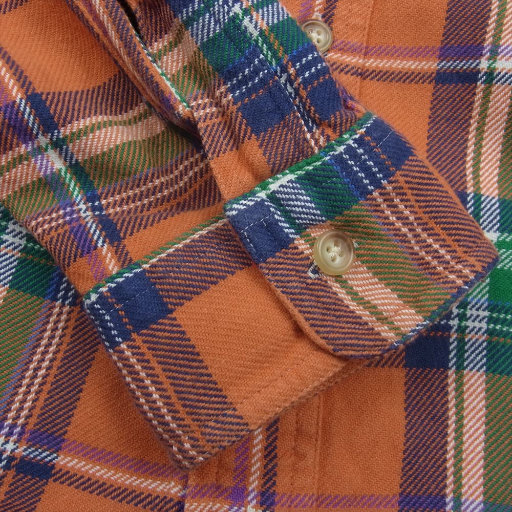 POLO RALPH LAUREN ポロ・ラルフローレン 7936028JJZM フランネル チェック 長袖 シャツ オレンジ系 XL【中古】