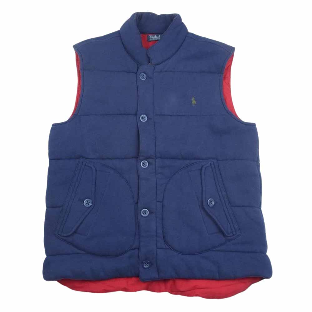 POLO RALPH LAUREN ポロ・ラルフローレン 0487220 ツートーン 中綿 ベスト ネイビー系 L【中古】