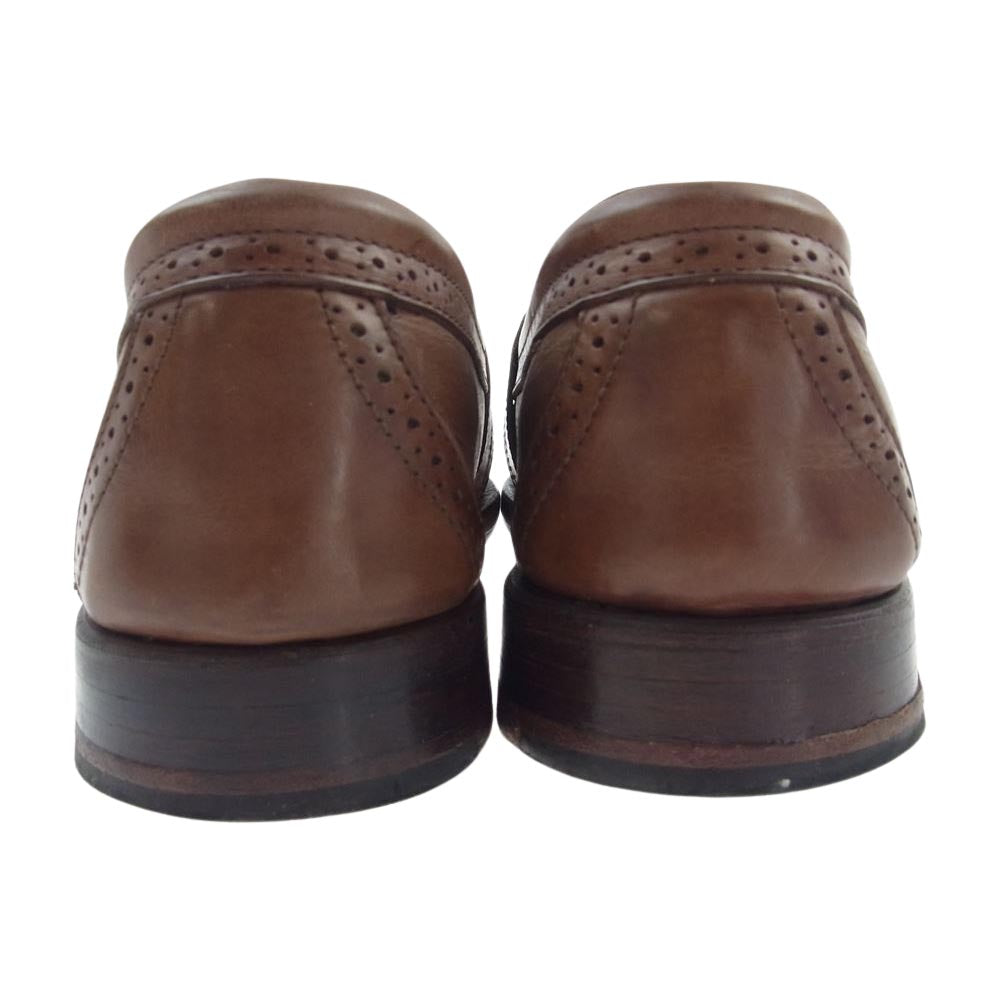 POLO RALPH LAUREN ポロ・ラルフローレン 052602 アメリカ製 コインローファー ブラウン系 US 7E【中古】