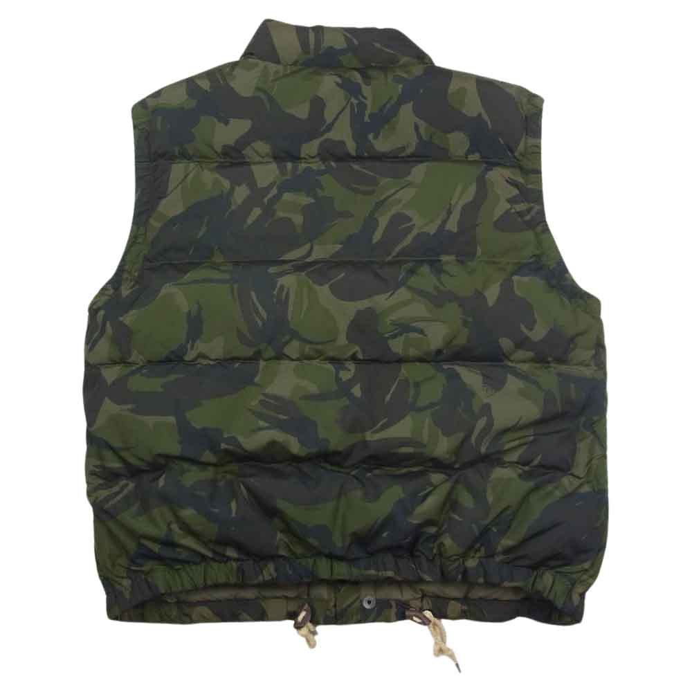 POLO RALPH LAUREN ポロ・ラルフローレン 7287029EDT カモフラ柄 ジップアップ ダウンベスト  カーキ系 XL【中古】