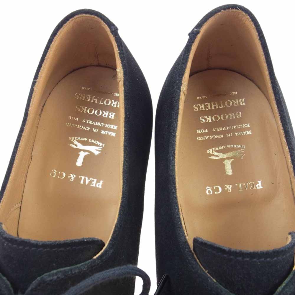 Brooks Brothers ブルックスブラザーズ 96928026 341 英国製 PEAL&CO ピールアンドコー スエード プレーントゥ ダービーシューズ  8 1/2D【中古】