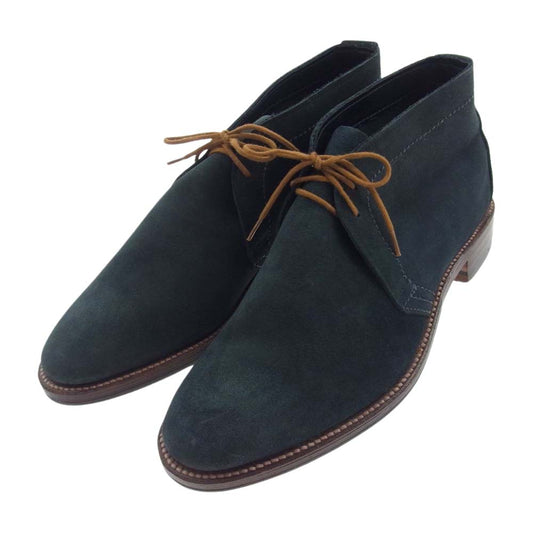 ALDEN オールデン 29146 アメリカ製 BROOKS BROTHERS ブルックスブラザーズ別注 スエード チャッカブーツ  ネイビー系 8 1/2D【極上美品】【中古】