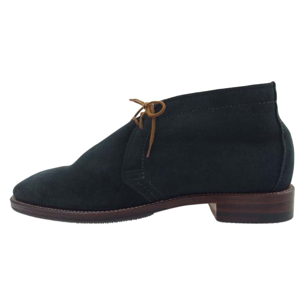 ALDEN オールデン 29146 アメリカ製 BROOKS BROTHERS ブルックスブラザーズ別注 スエード チャッカブーツ  ネイビー系 8 1/2D【極上美品】【中古】