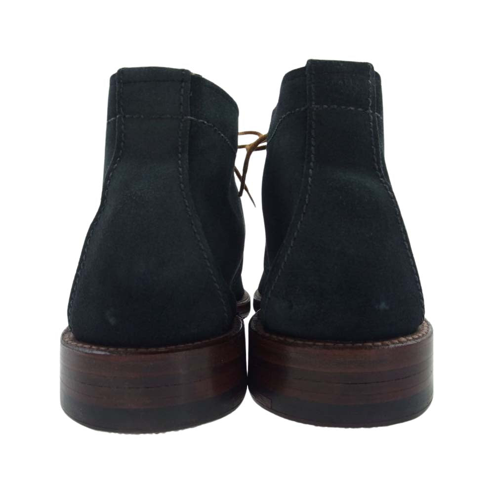 ALDEN オールデン 29146 アメリカ製 BROOKS BROTHERS ブルックスブラザーズ別注 スエード チャッカブーツ  ネイビー系 8 1/2D【極上美品】【中古】