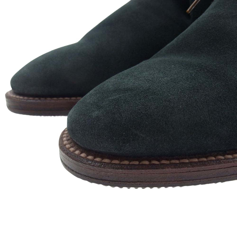 ALDEN オールデン 29146 アメリカ製 BROOKS BROTHERS ブルックスブラザーズ別注 スエード チャッカブーツ  ネイビー系 8 1/2D【極上美品】【中古】