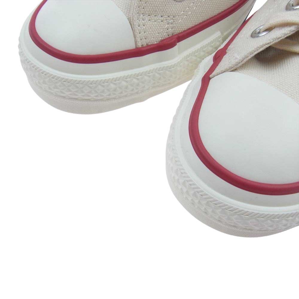 CONVERSE コンバース ALLSTAR CANVAS J HI Made In Japan 日本製 オールスター ハイカット キャンバス スニーカー ホワイト系 27.5【新古品】【未使用】【中古】