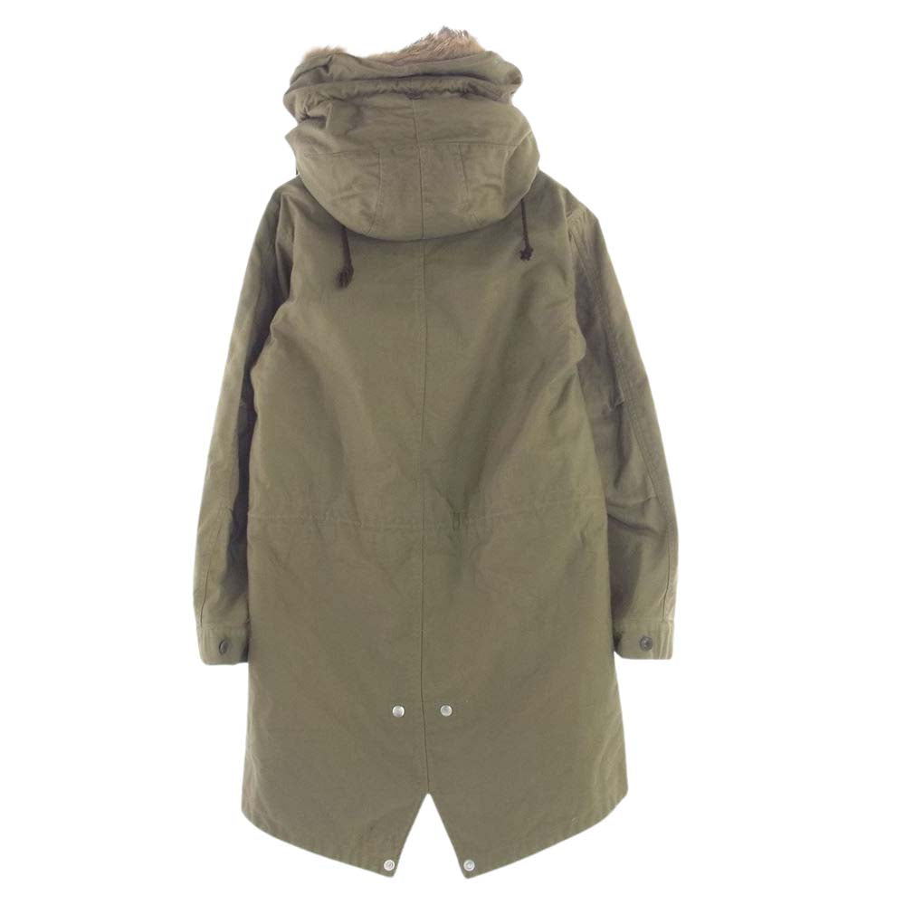 RUDE GALLERY ルードギャラリー 16AW THE BLACK RUDE OVER DUB M-65 モッズ フィッシュテール コート カーキ系 3【中古】