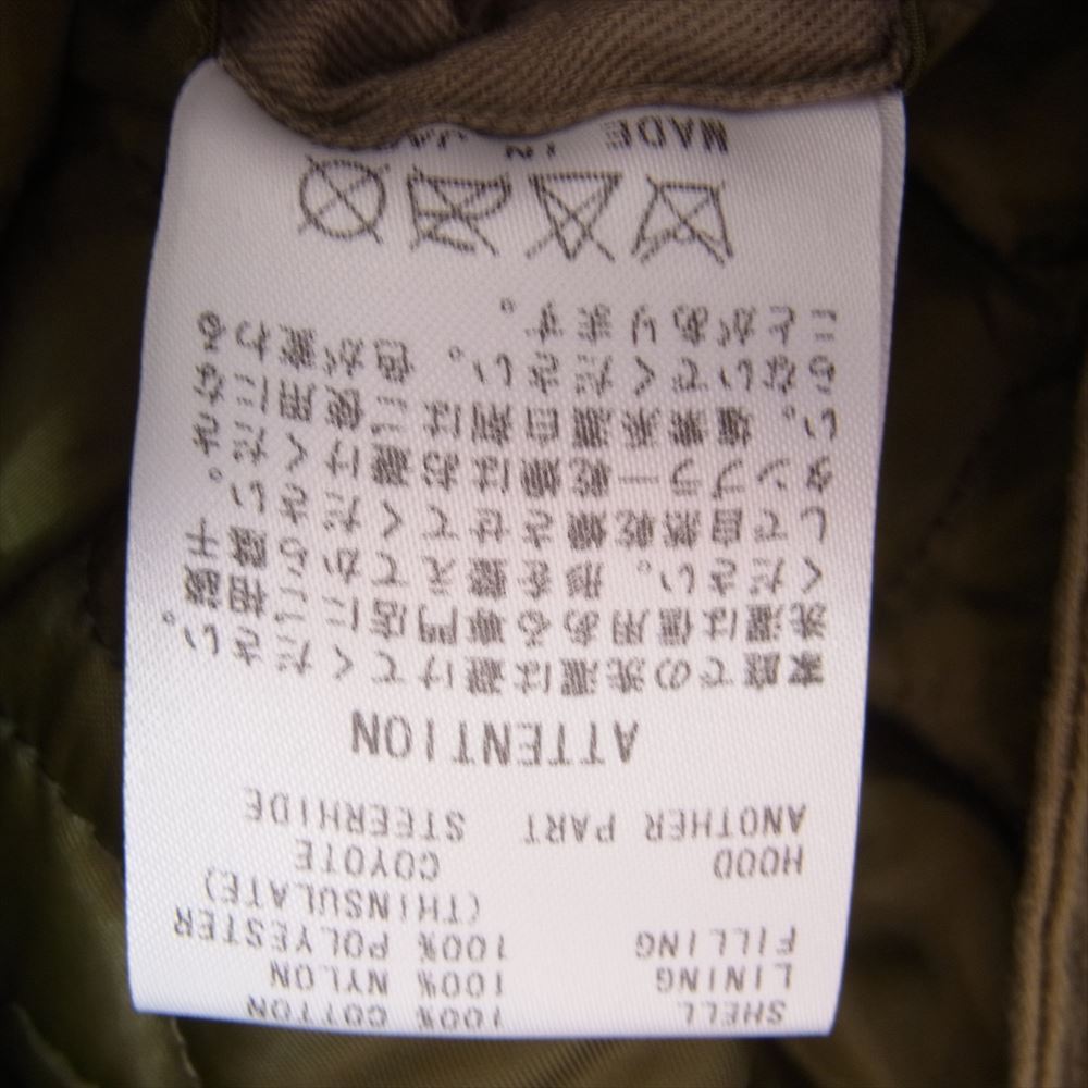 RUDE GALLERY ルードギャラリー 16AW THE BLACK RUDE OVER DUB M-65 モッズ フィッシュテール コート カーキ系 3【中古】