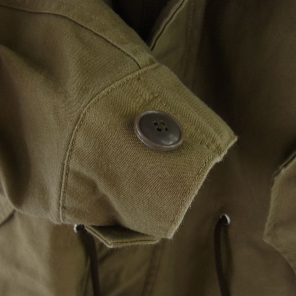 RUDE GALLERY ルードギャラリー 16AW THE BLACK RUDE OVER DUB M-65 モッズ フィッシュテール コート カーキ系 3【中古】