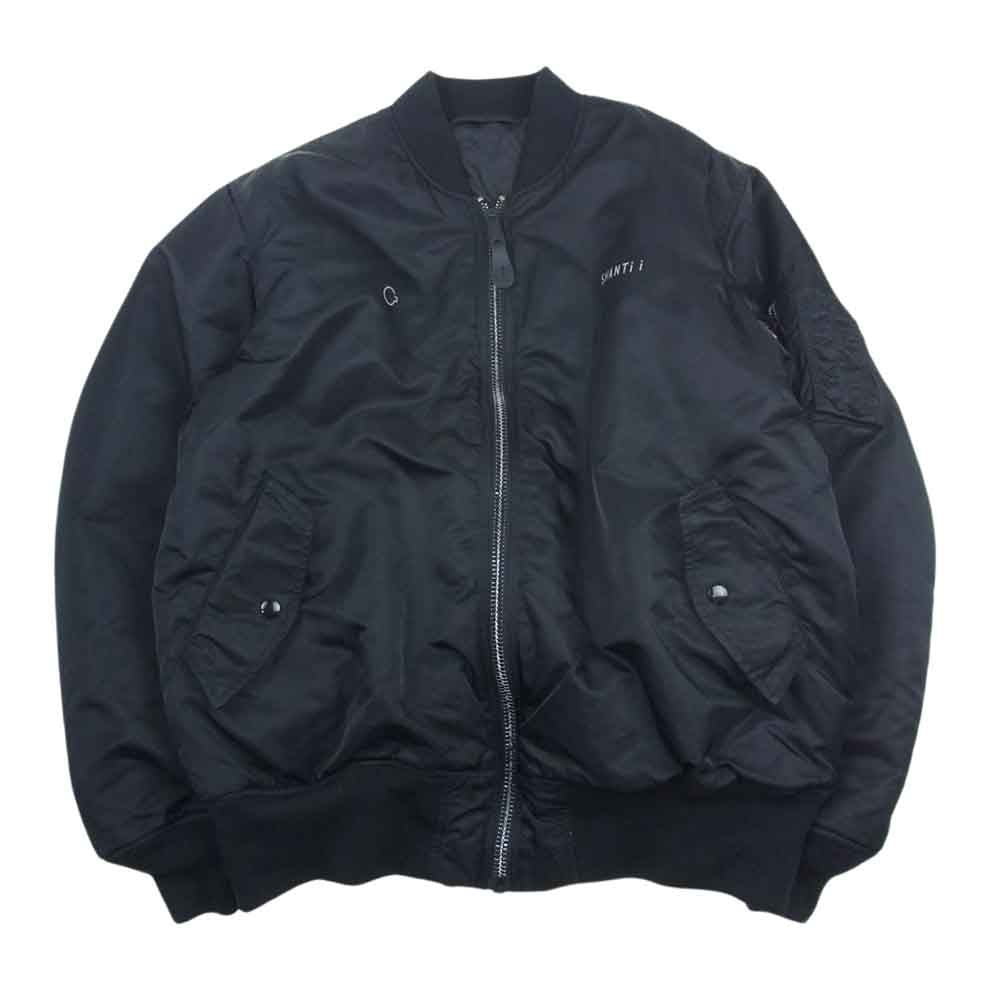シャンティ ALPHA アルファ MA-1 フライト ミリタリー ジャケット  ブラック系 L【中古】