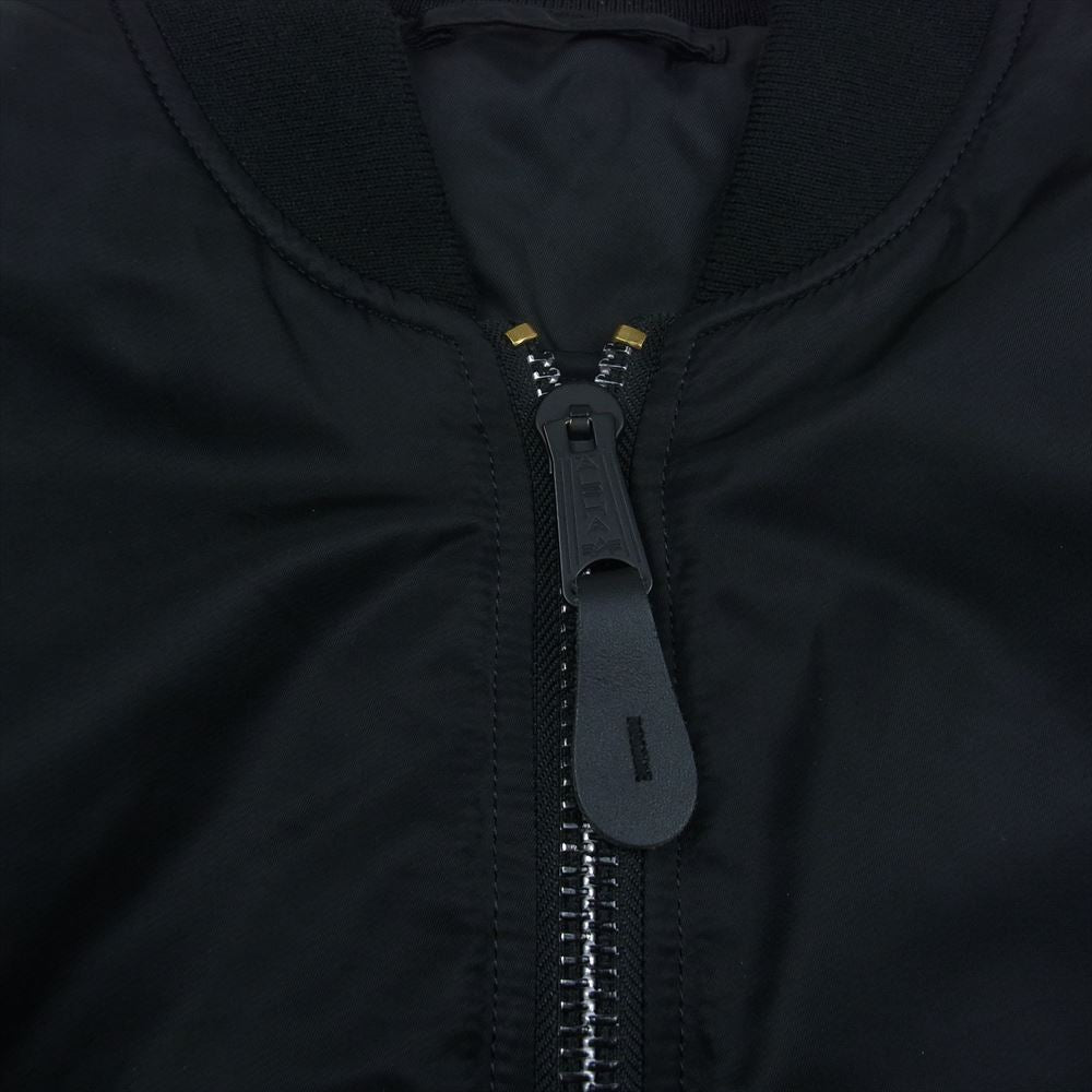 シャンティ ALPHA アルファ MA-1 フライト ミリタリー ジャケット  ブラック系 L【中古】