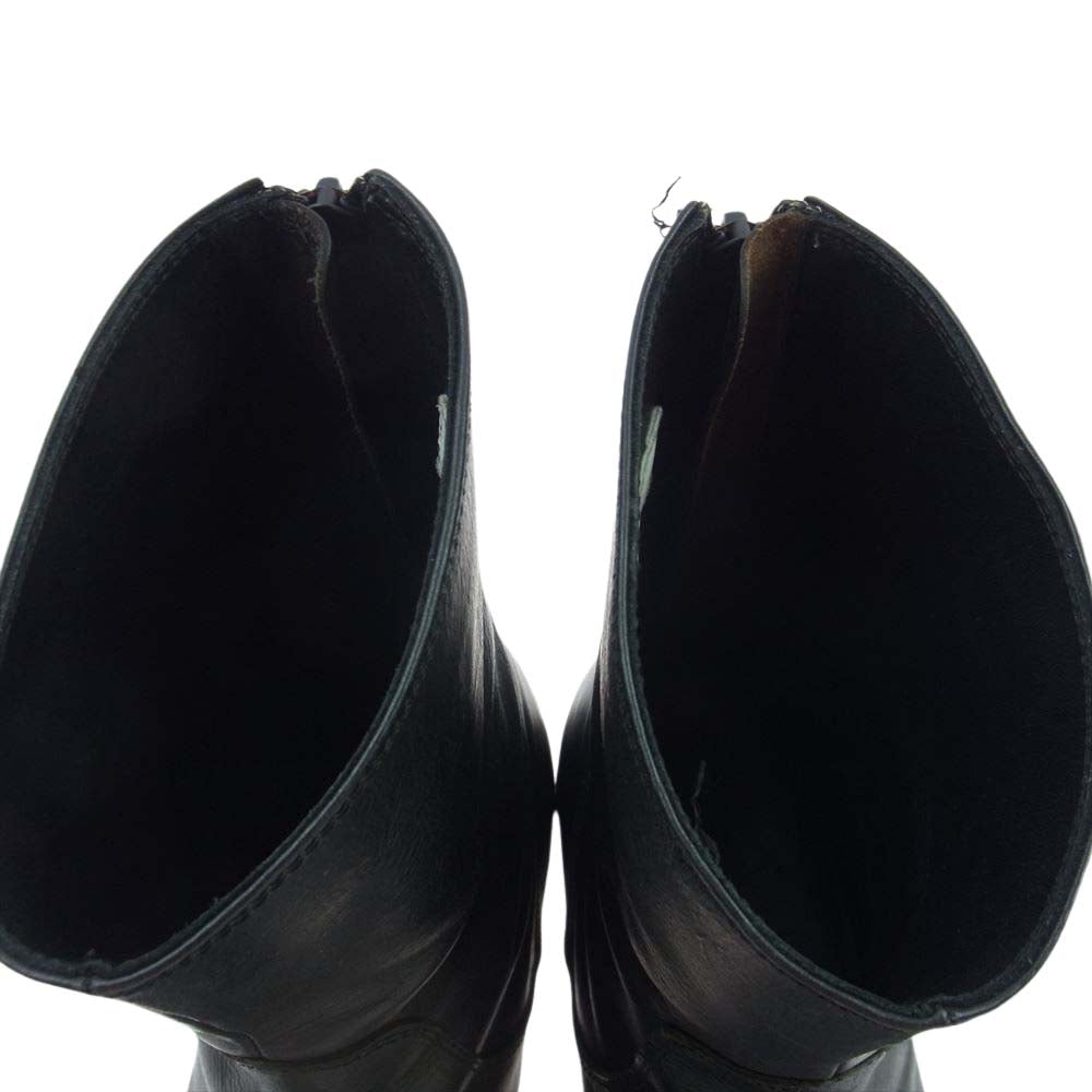 RUDE GALLERY ルードギャラリー バックジップ レザー ブーツ ブラック系 2【中古】