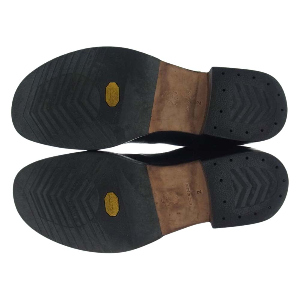 RUDE GALLERY ルードギャラリー バックジップ レザー ブーツ ブラック系 2【中古】