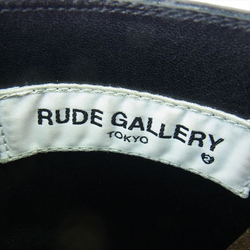RUDE GALLERY ルードギャラリー バックジップ レザー ブーツ ブラック系 2【中古】