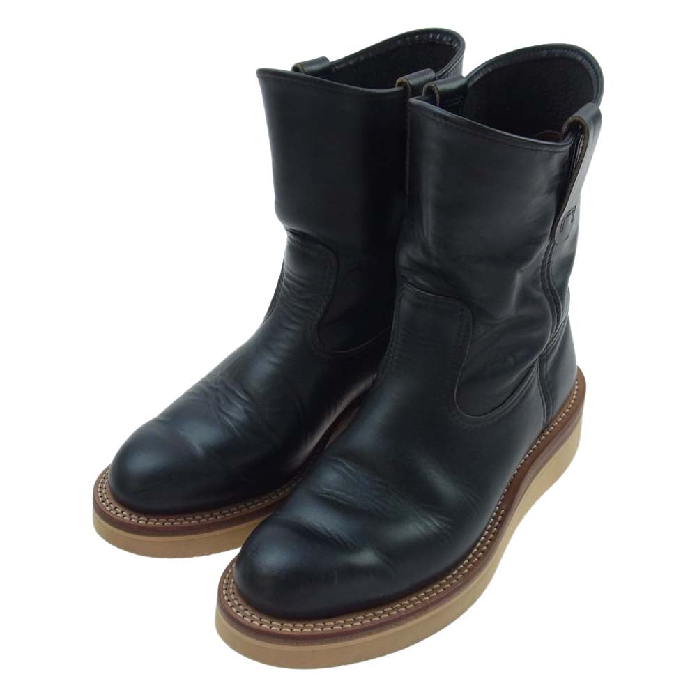 RED WING レッドウィング 8169 90s 縦羽タグ ペコス レザー ブーツ ブラック系【中古】